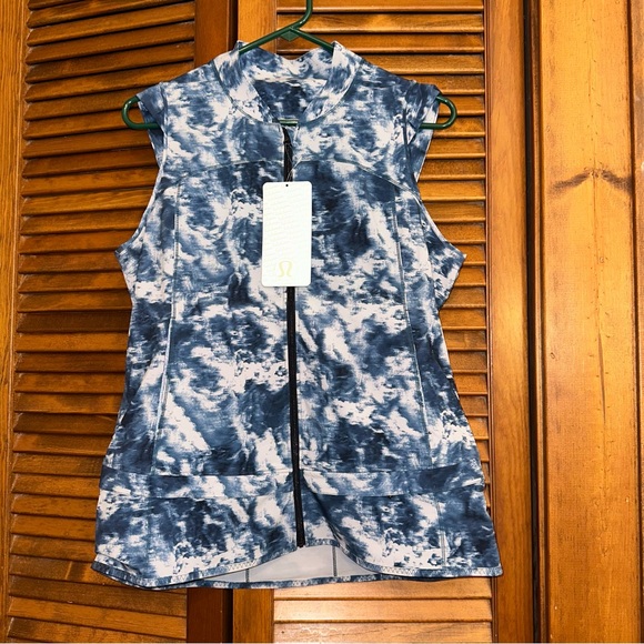 NWT Lululemon Light Speed ultralight vest blue/light gray size 8 - Picture 2 of 15